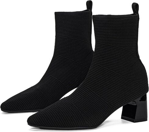 YEOJOU Sock Women's Ankle Boots & Booties Low Heel Comfortable Knit Shoes Fall Winter in Saudi Arabia