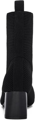 YEOJOU Sock Women's Ankle Boots & Booties Low Heel Comfortable Knit Shoes Fall Winter in Saudi Arabia
