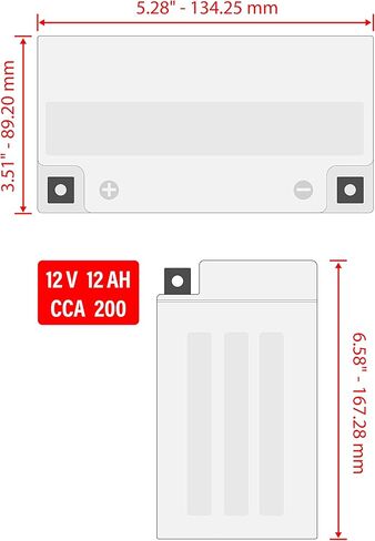 بطارية كالتريك Ytx14Ah-Bs Agm متوافقة مع Yamaha Cb1-4A200-00-00 YB1-4AA20-00-00 YTX-14AHB-S0 in Saudi Arabia