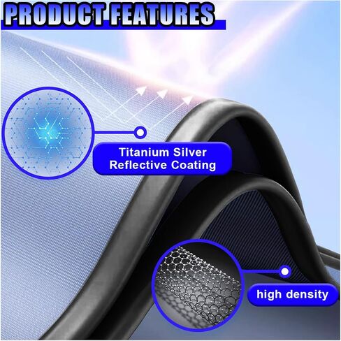 Magnetic Car Front & Rear Window Sun Shade, Full Blackout Auto Side Window Covers, UV Rays Protector Windshield Privacy Curtain, Sun Heat Blocker Auto Interior Accessory for SUV, Truck (4PCS) in Saudi Arabia
