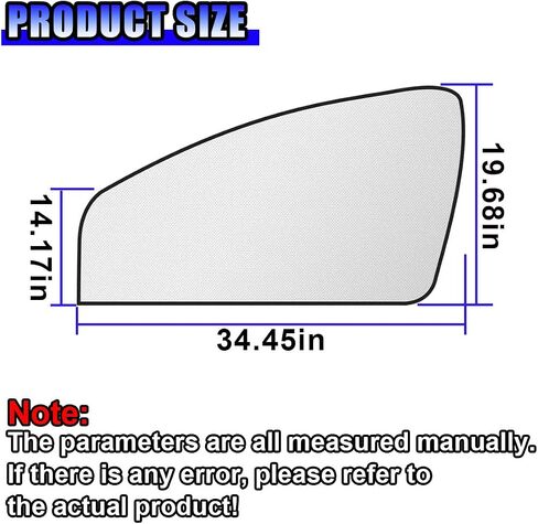 Magnetic Car Front & Rear Window Sun Shade, Full Blackout Auto Side Window Covers, UV Rays Protector Windshield Privacy Curtain, Sun Heat Blocker Auto Interior Accessory for SUV, Truck (4PCS) in Saudi Arabia
