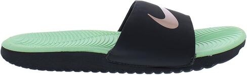 Nike Kawa Slide PS Girls Shoes Size 12, Color: Off Noir/Metallic Red Bronze/Multi-Colored in Saudi Arabia
