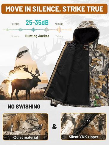 ANTARCTICA GEAR Heated Hunting Jacket for Men with 12V 15000mAh Battery Pack, Hoodie Winter Heated Work Jacket in Saudi Arabia