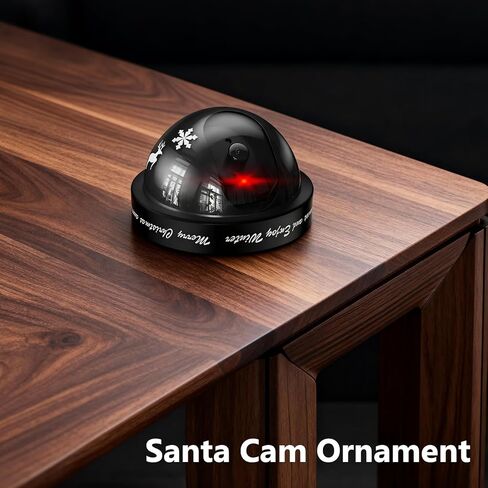 WALI Santa Cam، زينة سانتا كام مع ضوء وامض أحمر واقعي، تحفز الأطفال وتمنع الأذى، ديكور مثالي لعيد الميلاد في الداخل والخارج - عبوة من قطعتين in Kuwait