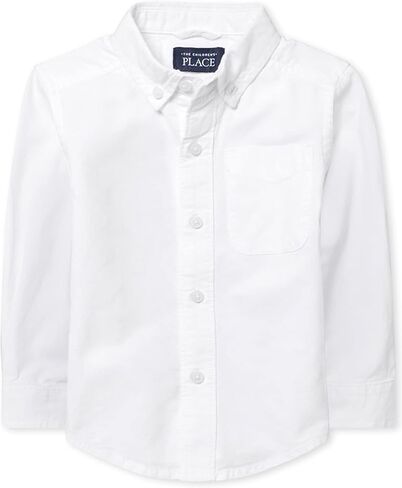 The Children's Place Baby Boys And Toddler Boys Long Sleeve Oxford Button Down Shirt,Lt Blue,6-9MONTHS in Saudi Arabia