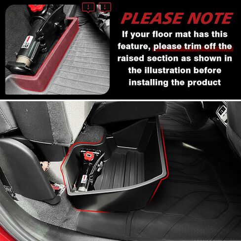 Under Seat Storage Box for 2019-2025 Chevy Silverado 1500&2500 3500HD(2020-2025) Accessories Crew Cab (No for Rear with Kicker Subwoofer) Detachable Custom Fit Rear Underseat Organizer in Kuwait