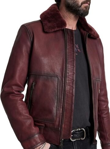 John Varvatos mens Claremont Aviator Jacket in Saudi Arabia