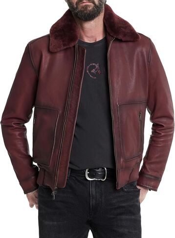 John Varvatos mens Claremont Aviator Jacket in Saudi Arabia