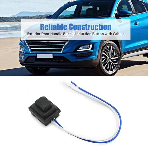 زر الحث بمقبض الباب الخارجي مع الكابلات، بديل لسيارة Hyundai Tucson 2015 2016 2017 2018 2019 2020 المقبض الأمامي الأيمن أو الأيسر in Saudi Arabia