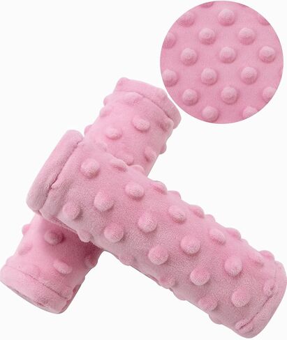 2 Pack Car Seat Belt Covers for Baby Kids, Reversible Soft Car Seat Shoulder Strap Pads, Seatbelt Cushion, Seat Neck Strap Covers for Stroller, Carrier, Pushchair (Black Star) in Kuwait