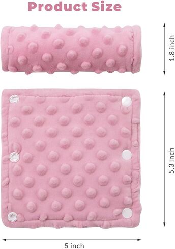 2 Pack Car Seat Belt Covers for Baby Kids, Reversible Soft Car Seat Shoulder Strap Pads, Seatbelt Cushion, Seat Neck Strap Covers for Stroller, Carrier, Pushchair (Black Star) in Kuwait