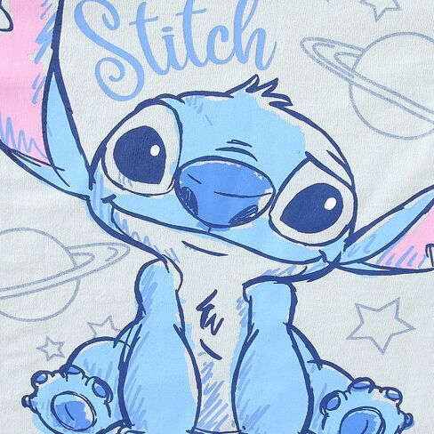 تي شيرت ديزني Lilo & Stitch Angel للفتيات بأكمام قصيرة مكون من 3 قطع للأطفال الكبار in Saudi Arabia