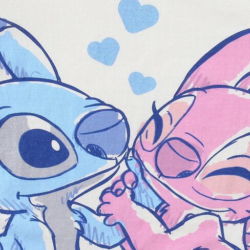 تي شيرت ديزني Lilo & Stitch Angel للفتيات بأكمام قصيرة مكون من 3 قطع للأطفال الكبار in Saudi Arabia