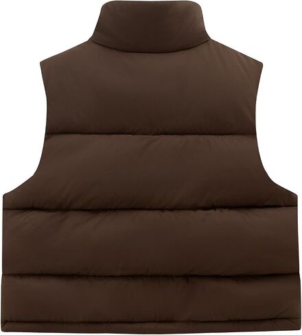 Noomelfish Girls Puffer Vest Kids Winter Warm Quilted Padded Outerwear Sleeveless Jacket Coat (5-12 Years) in Saudi Arabia