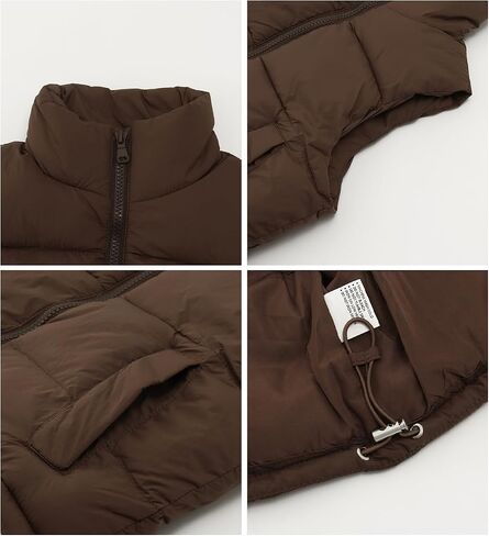 Noomelfish Girls Puffer Vest Kids Winter Warm Quilted Padded Outerwear Sleeveless Jacket Coat (5-12 Years) in Saudi Arabia