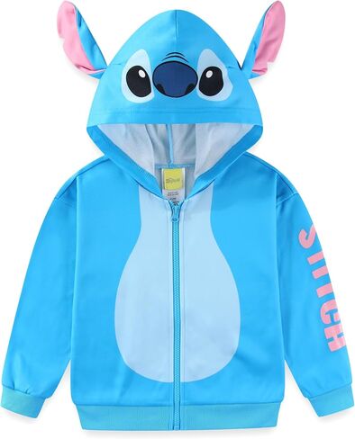Disney Lilo and Stitch Girls Zip Up Hoodie with Ears for Big Kids in Saudi Arabia