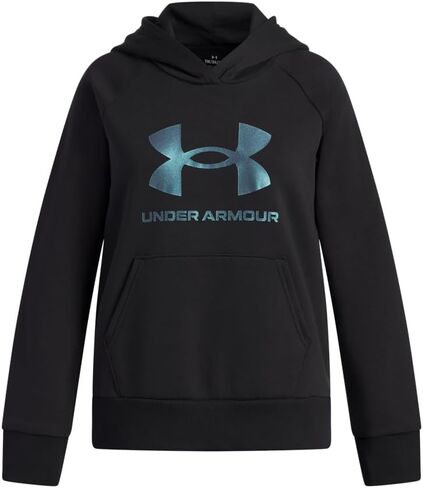 سترة بغطاء رأس Rival Fleece لامع للفتيات من Under Armour in Saudi Arabia