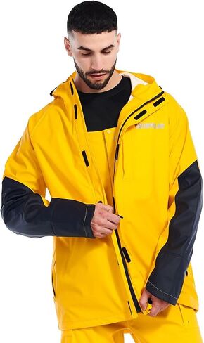 Caterpillar Men Longshore Waterproof Rain Jackets Featuring Welded Seams, Reinforced Forearms, and Zip Hand Pockets in Saudi Arabia