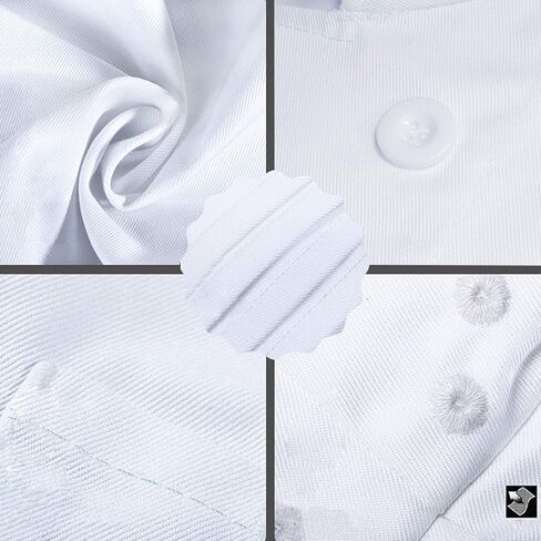 Men's Long Sleeve Classic Chef Coat in Saudi Arabia