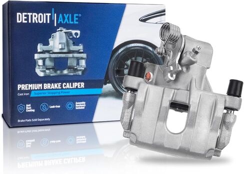 Detroit Axle - 2.0L Rear Left Brake Caliper for 2010-2013 Mazda 3, 3 Sport, Driver Side Brake Caliper with Bracket 2011 2012 Replacement in Saudi Arabia
