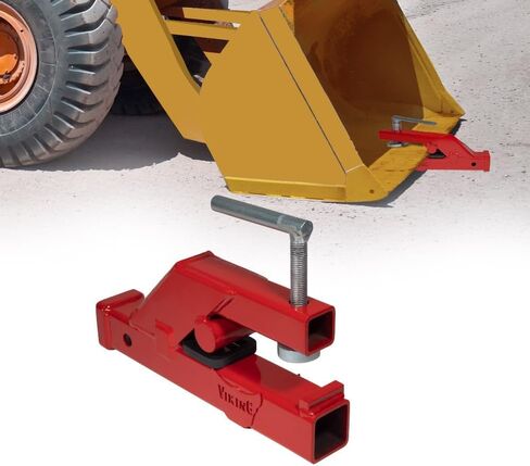 Mytee Products Clamp On Trailer Hitch for Tractor Bucket - 2" Ball Hitch Receiver - Tractor Mount Adapter Compatible with Deere Bobcat Tractor Bucket in Saudi Arabia
