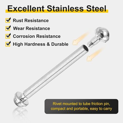 HARFINGTON Tube Friction Pin, Stainless Steel Strap Pressure Bars Pins Watch Band Clasp Connection Rod Tools in Saudi Arabia