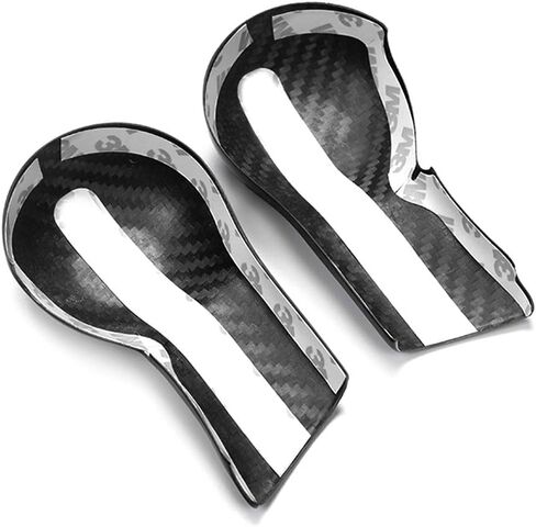 GZYF Car Auto Real Carbon Fiber Gear Shift Knob Cover Decor Trim Compatible with for Chevrolet Camaro 2010-2015, Red in Saudi Arabia