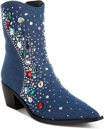 London Rag Starlit Multi Color Stones Embellished Boots in Kuwait