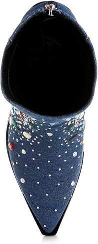 London Rag Starlit Multi Color Stones Embellished Boots in Kuwait
