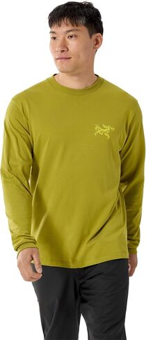 arc'teryx kragg sl القطن بيرد بيرس قميص ls men's | قميص تسلق القطن الناعم مع رسومات الطيور المبلطة in Saudi Arabia