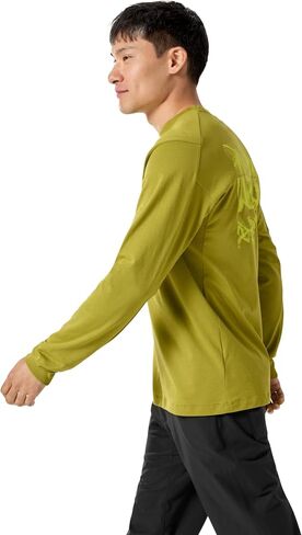 arc'teryx kragg sl القطن بيرد بيرس قميص ls men's | قميص تسلق القطن الناعم مع رسومات الطيور المبلطة in Saudi Arabia