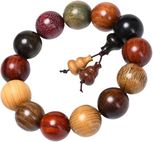Handcrafted Wooden Bead Bracelet Multi-Color Prayer Bracelet,1pc/pack in Saudi Arabia