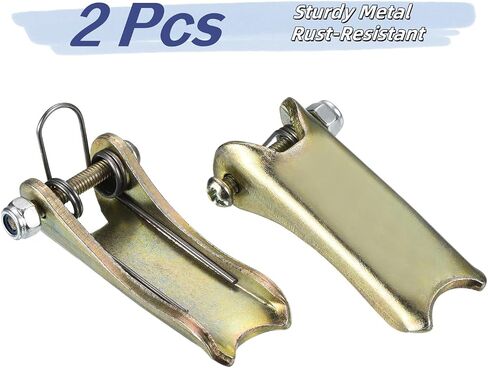 2 حزمة من خطافات السلامة الفولاذية مجموعة استبدال المزلاج لشاحنة Clevis الانزلاقية ذات الخطاف والمقطورة وقطر جهاز الاستقبال، لون ذهبي، 1T in Kuwait