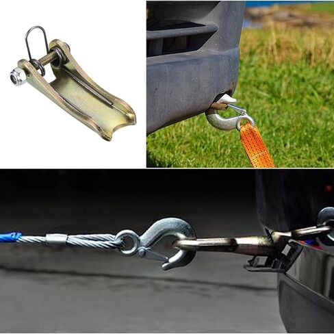 2 حزمة من خطافات السلامة الفولاذية مجموعة استبدال المزلاج لشاحنة Clevis الانزلاقية ذات الخطاف والمقطورة وقطر جهاز الاستقبال، لون ذهبي، 1T in Kuwait