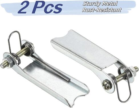 2 حزمة من خطافات السلامة الفولاذية مجموعة استبدال المزلاج لشاحنة Clevis الانزلاقية ذات الخطاف والمقطورة وقطر جهاز الاستقبال، لون ذهبي، 1T in Kuwait