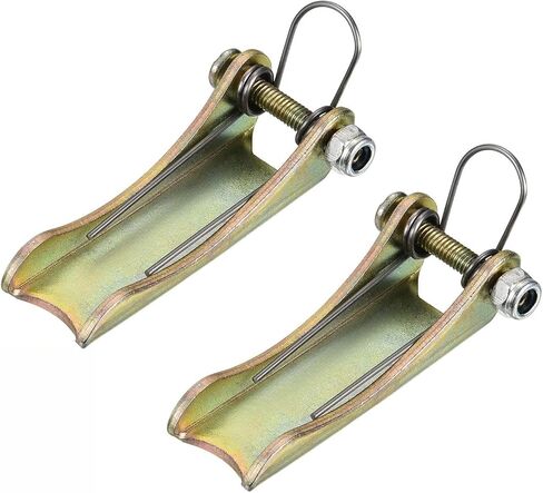 2 حزمة من خطافات السلامة الفولاذية مجموعة استبدال المزلاج لشاحنة Clevis الانزلاقية ذات الخطاف والمقطورة وقطر جهاز الاستقبال، لون ذهبي، 1T in Kuwait