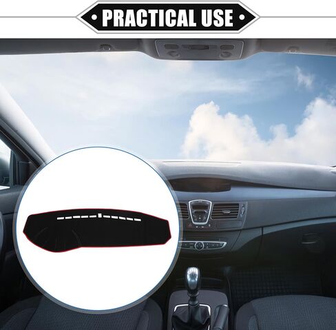 Dashboard Cover Compatible for Hyundai Sonata 2006-2008, Non-Slip Polyester Black Dash Cover Mat Dash Board Protector Cover in Saudi Arabia