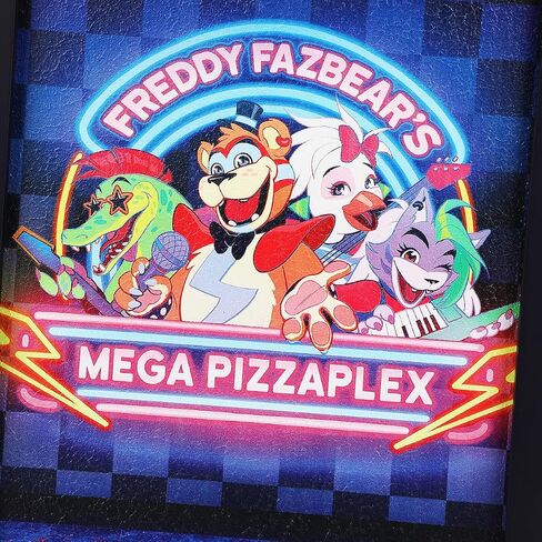 Bioworld Five Nights At Freddy's Freddy Fazbear's Mega Pizzaplex 11" X 18" Wall Frame in Saudi Arabia