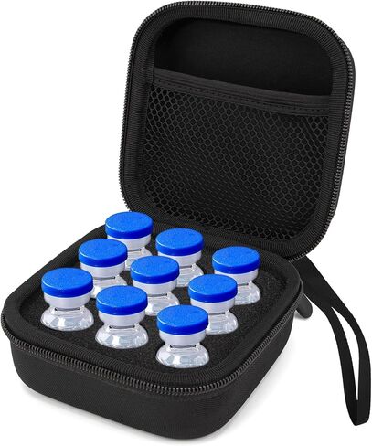 حالة تخزين حامل قارورة SmyV للثلاجة ، حالة حامي قارورة الأنسولين تناسب قارورة 10 مل u-100 ، 30 فتحات in Kuwait