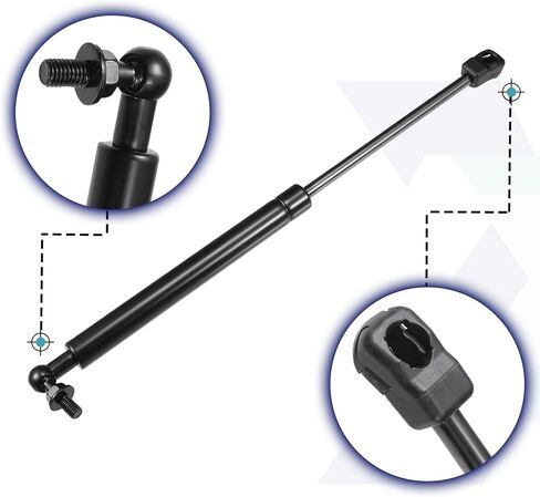 X AUTOHAUX 2 قطعة غطاء المحرك الأمامي يدعم الدعامات الصدمات نوابض الغاز لفورد موستانج MK6 2015-2020 أسود in Kuwait