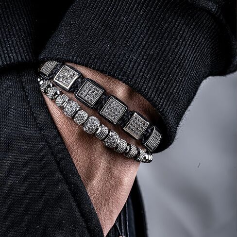 Men's stainless steel bracelets for Women Adjustable Tiger's Eye Bracelet Mens Luxury Jewelry Crown Bracelets in Saudi Arabia