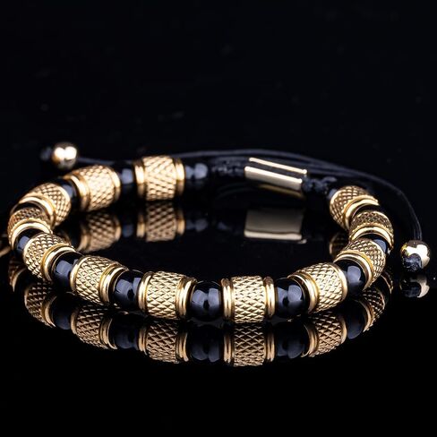 Men's stainless steel bracelets for Women Adjustable Tiger's Eye Bracelet Mens Luxury Jewelry Crown Bracelets in Saudi Arabia
