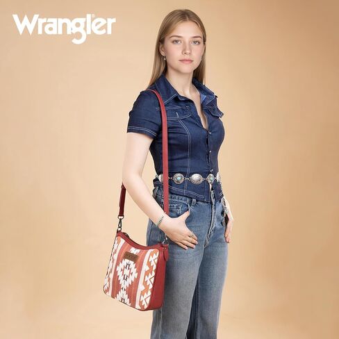 Wrangler Chenille Shoulder Bag for Women Western Women's Crossbody bags Aztec Top-handle Bags in Saudi Arabia