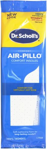 نعال Dr.Scholl's AIR-PILLO // بطانة فائقة النعومة وراحة دائمة مع طبقتين من الإسفنج تناسب أي حذاء - زوج واحد - 6 عبوات in Saudi Arabia