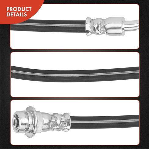 A-Premium Front Driver and Passenger Brake Hydraulic Hoses Compatible with Select Chevy and GMC Models - Colorado 2015-2018, Canyon 2015-2018 - Replace# 23153329, 23153330 (Pack of 2) in Saudi Arabia