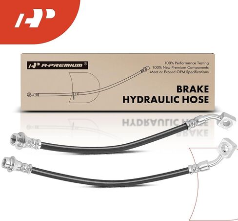 A-Premium Front Driver and Passenger Brake Hydraulic Hoses Compatible with Select Chevy and GMC Models - Colorado 2015-2018, Canyon 2015-2018 - Replace# 23153329, 23153330 (Pack of 2) in Saudi Arabia