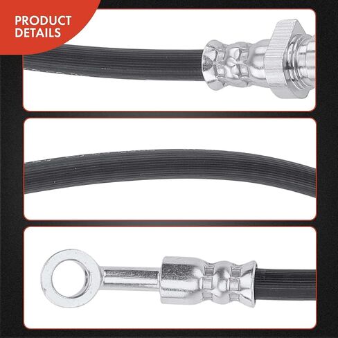 A-Premium Rear Passenger Brake Hydraulic Hose Compatible with Hyundai Models - Elantra 2008 2009 2010 - Replace# 587372H550 in Saudi Arabia