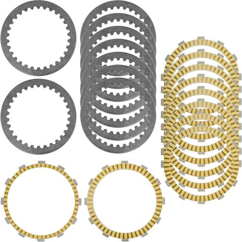 Caltric Clutch Friction Plates and Clutch Plates Compatible with Suzuki SV1000 SV1000S 2003 2004 2005 2006 2007 in Saudi Arabia