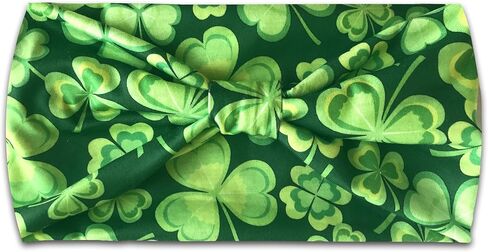 Boho Chic Twist Headband, Green Floral Print, Moisture Wicking, Stretchy in Saudi Arabia