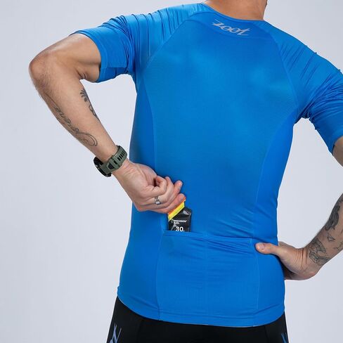 Zoot Men’s Core Tri Aero Jersey, Lightweight, Moisture-Wicking Triathlon Full Zip Top with Storage & UPF 50+ Protection in Saudi Arabia